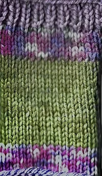 a close up of a knitted sock